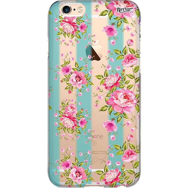 Capa Silicone NetCase Transparente Roses Blooming CB Acessórios