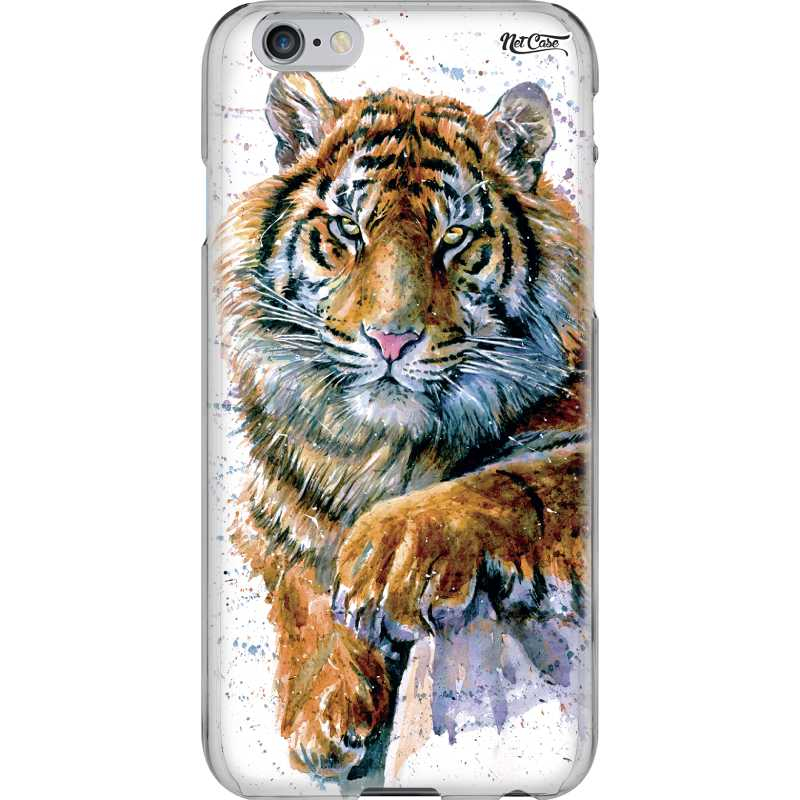 UnnFiko Capa de tigre 3D compatível com iPhone, capa de silicone