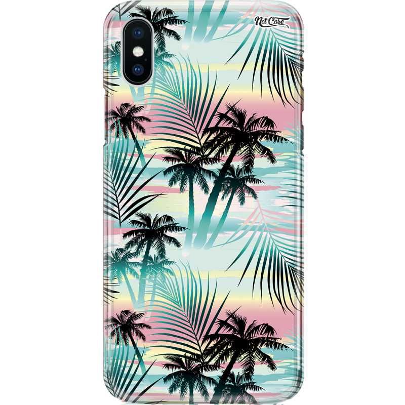 Capa Silicone NetCase Chapada Folhas de Palmeira e Coqueiros