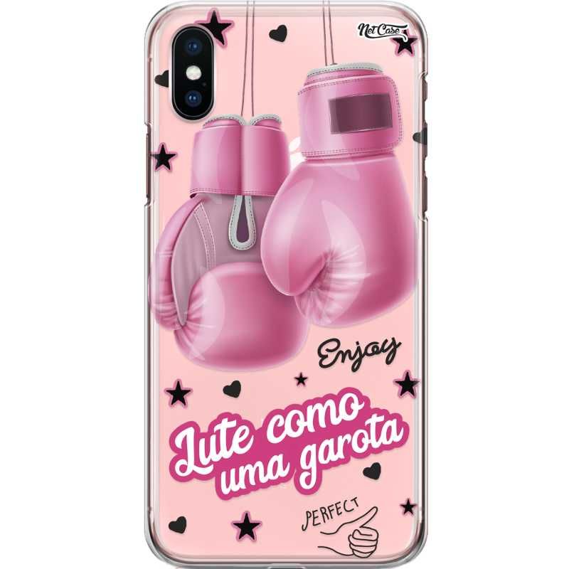 Capa Silicone NetCase Transparente Enjoy Perfect: Lute Como Uma Garota