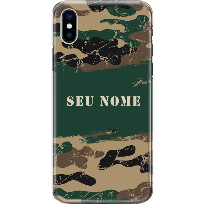 Capa Silicone NetCase Chapada Nome Camuflada Verde-Exército