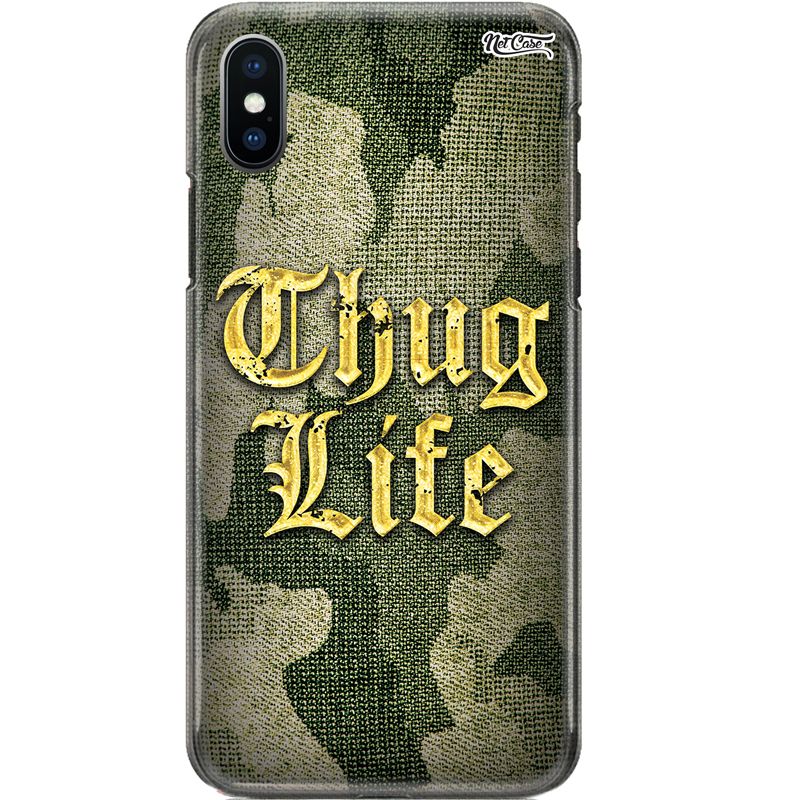 Capa Silicone NetCase Chapada Camuflada Thug Life