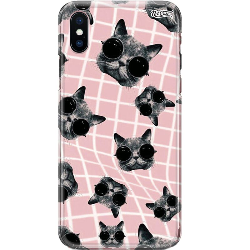 Capa Silicone NetCase Chapada Cats in Sunglasses