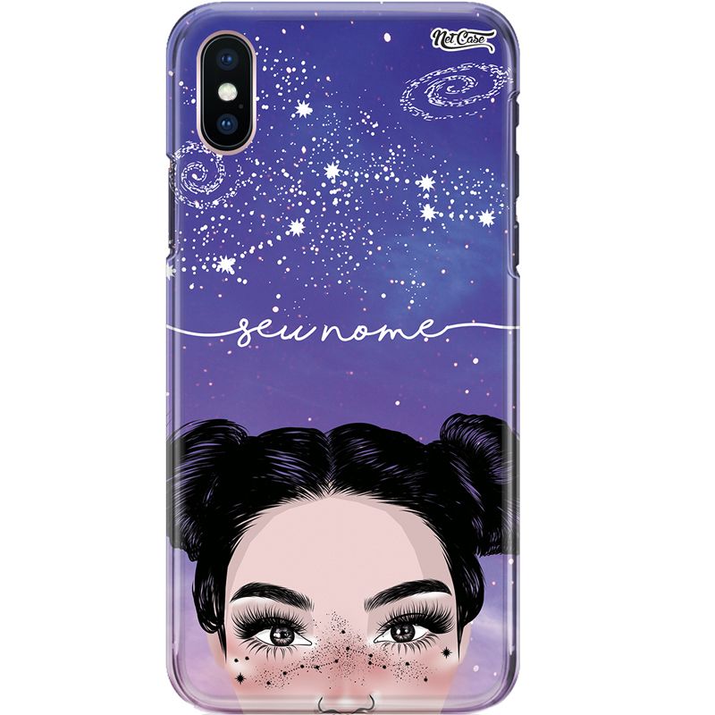 Capa Silicone NetCase Chapada Nome Girl's Skin of Constellations