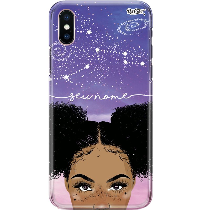 Capa Silicone NetCase Chapada Nome Black Power Girl's Skin of Constellations