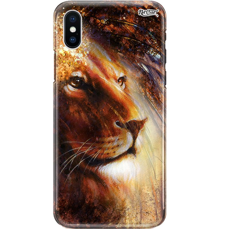 Capa Silicone NetCase Chapada Aquarela Lion