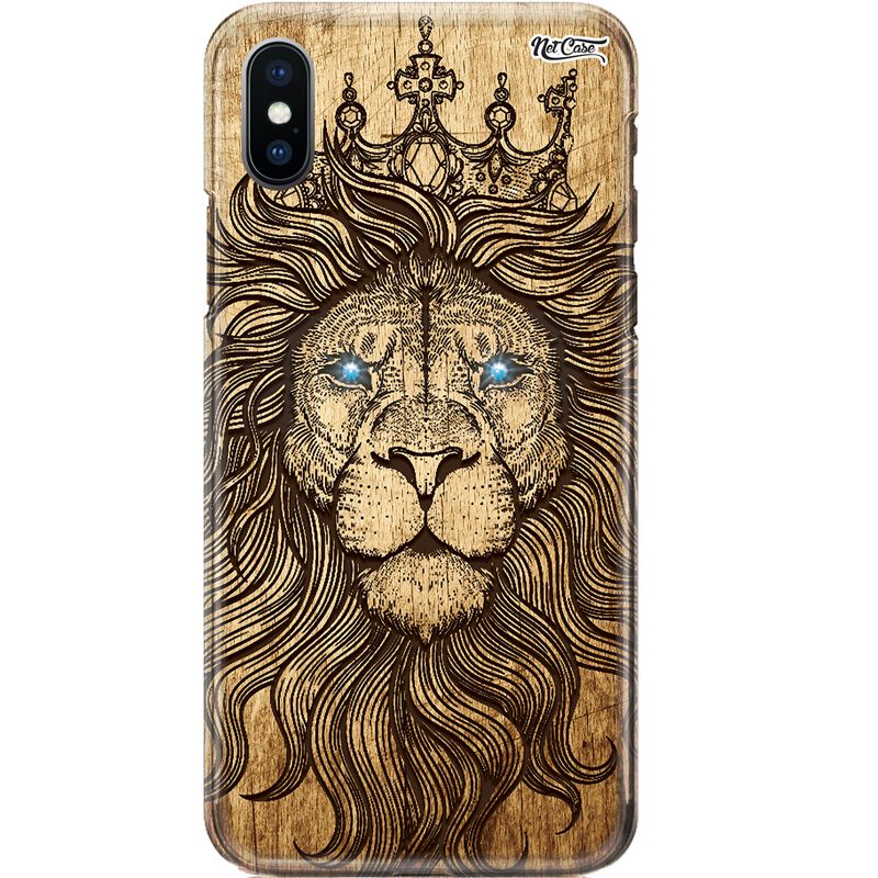 Capa Silicone NetCase Chapada Madeira Blue Eyes Lion