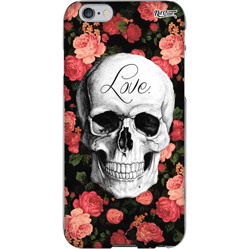 Capa Silicone NetCase Chapada Crânio Love.