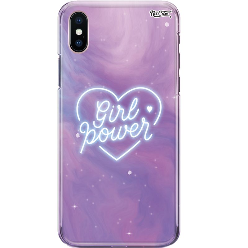 Capa Silicone NetCase Chapada Coração Girl Power Neon