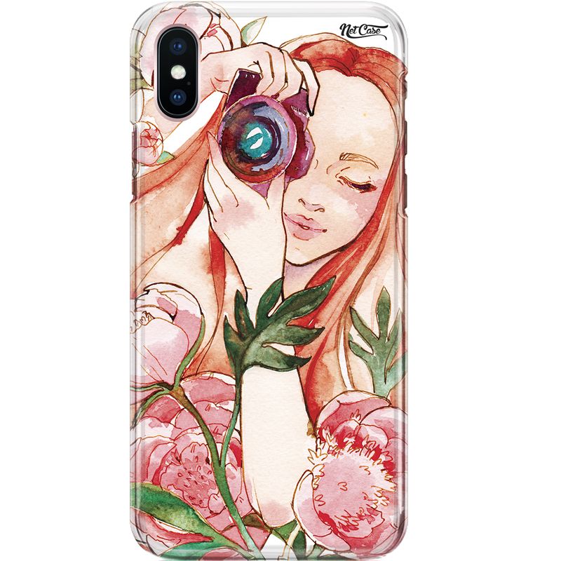 Capa Silicone NetCase Chapada Mulher Ruiva Fotógrafa