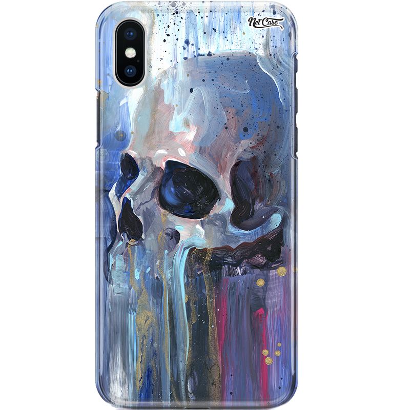 Capa Silicone NetCase Chapada Aquarela Crânio