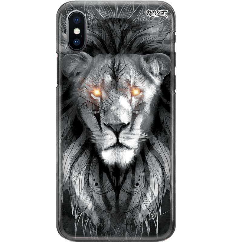 Capa Silicone NetCase Chapada Ethnic Lion with Eyes On Fire