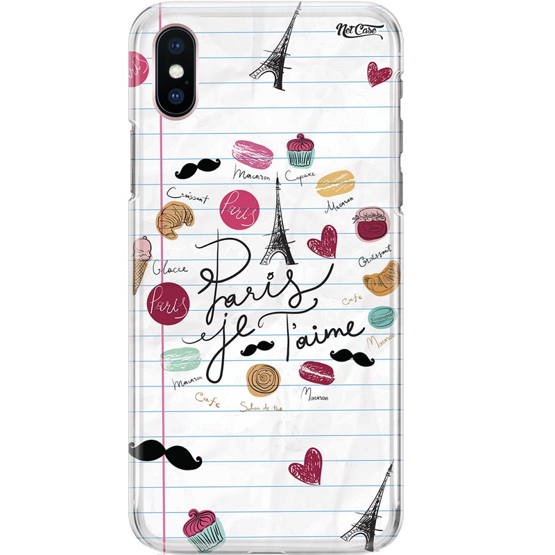 Capa Silicone NetCase Chapada World France, Paris Je T'aime