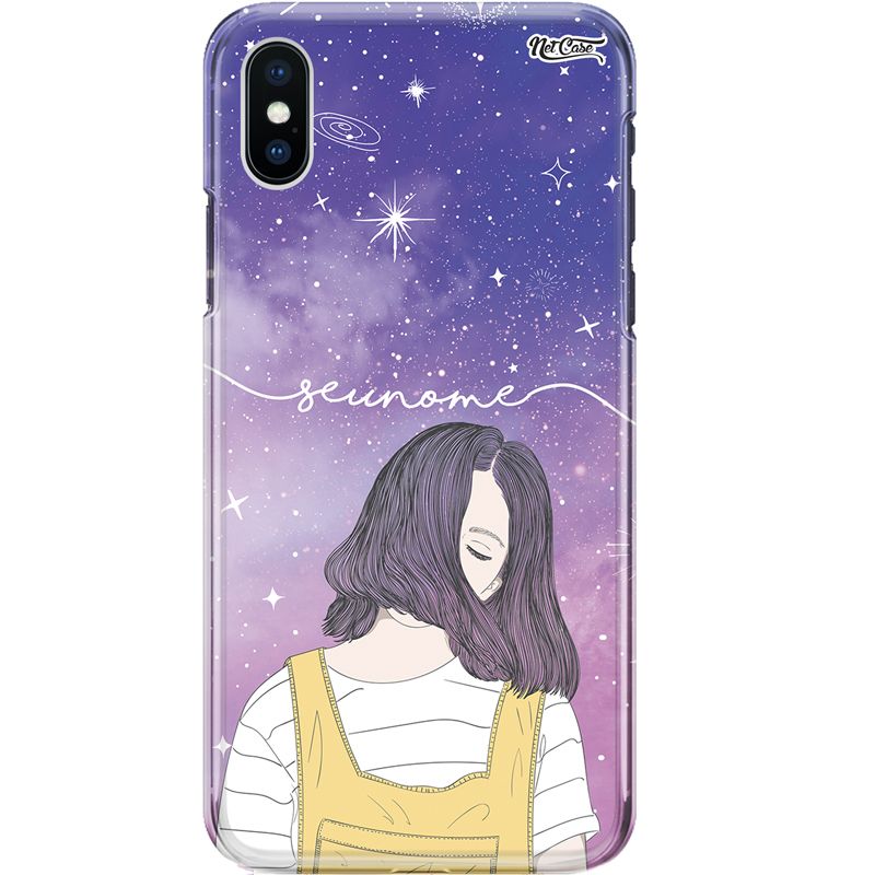 Capa Silicone NetCase Chapada Nome Girl Hair in the Wind: Lilac