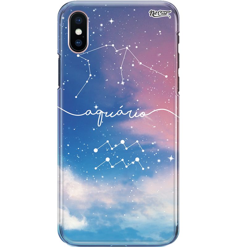 Capa Silicone NetCase Chapada Signo Aquário