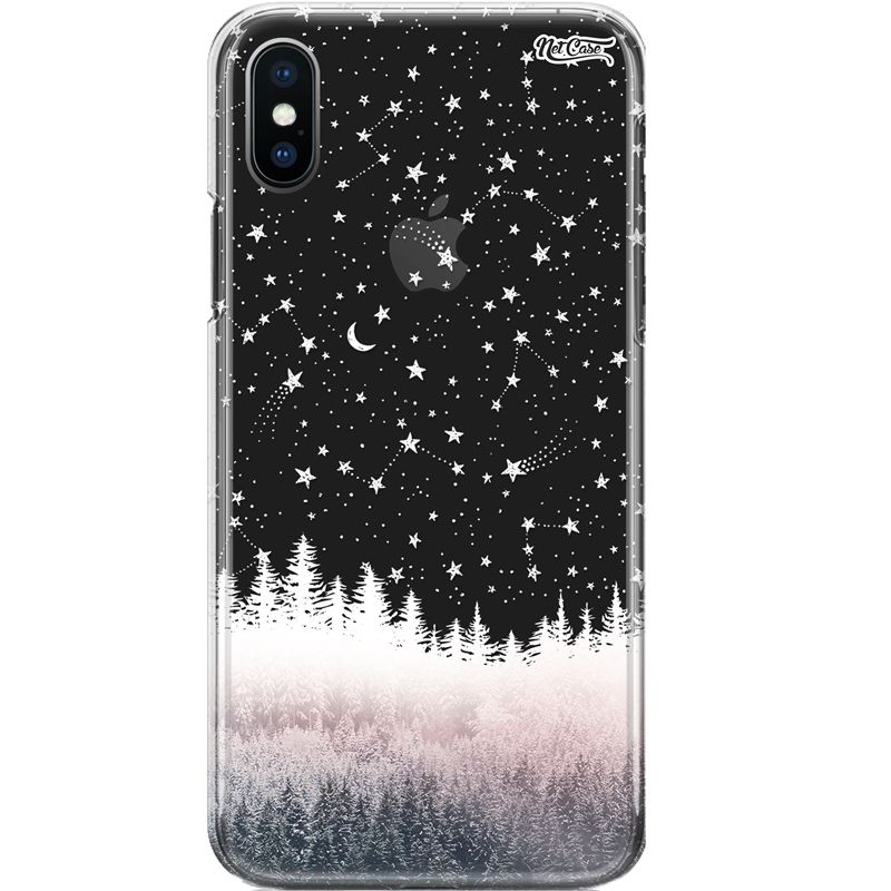 Capa Silicone NetCase Transparente Starry Day & Night