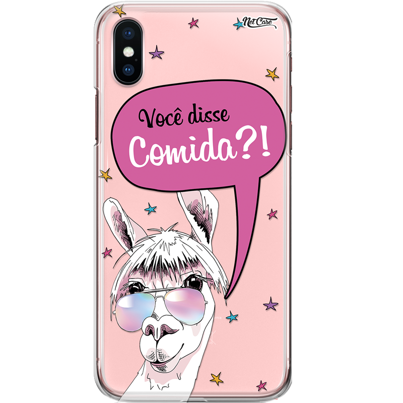 Capa Silicone NetCase Transparente Você Disse Comida?!