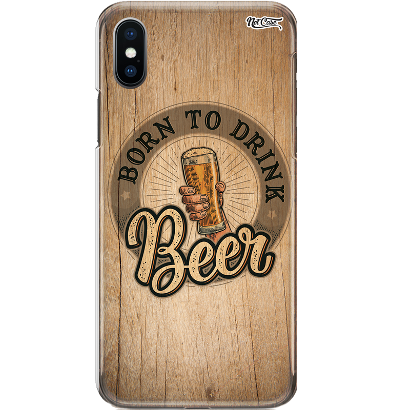 Capa Silicone NetCase Chapada Madeira Born To Drink Beer