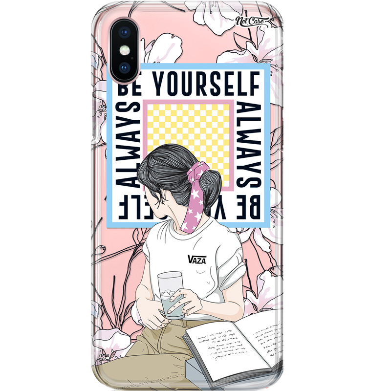 Capa Silicone NetCase Transparente Always Be Yourself