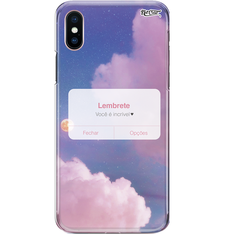 Capa Silicone NetCase Chapada Lembrete: Você é Incrível s2