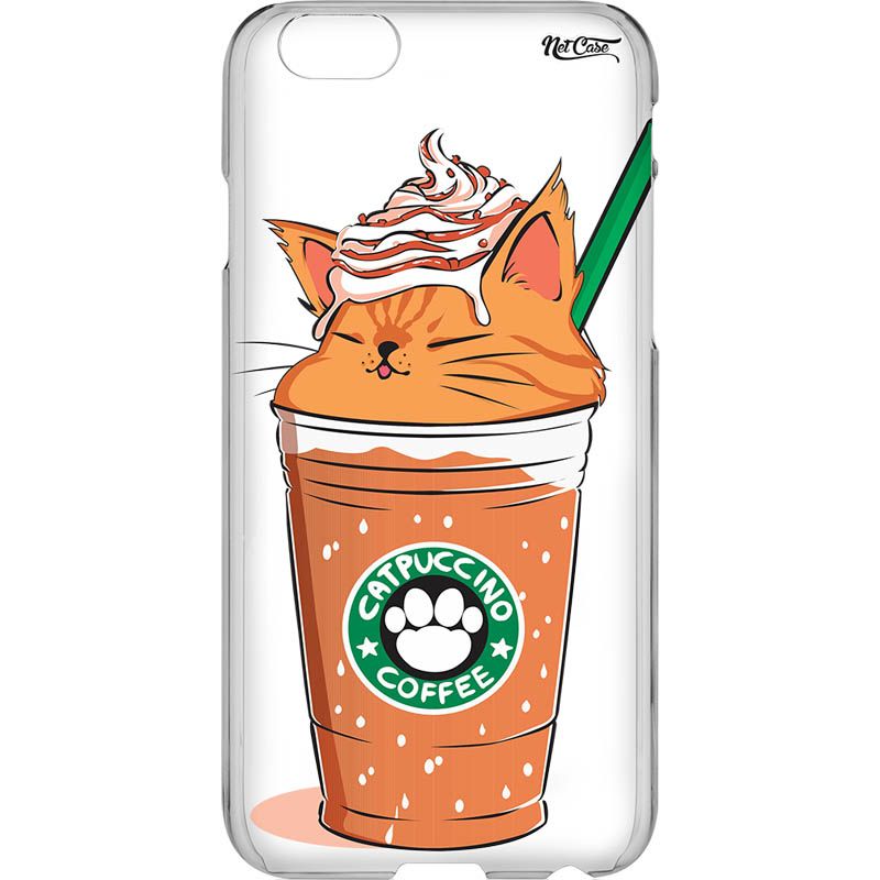 Capa Silicone NetCase Vazada Catpuccino Caramelo