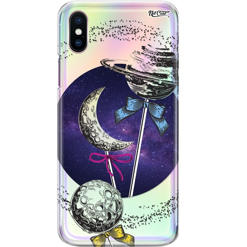 Capa Silicone NetCase Holográfica Planet Lollipops