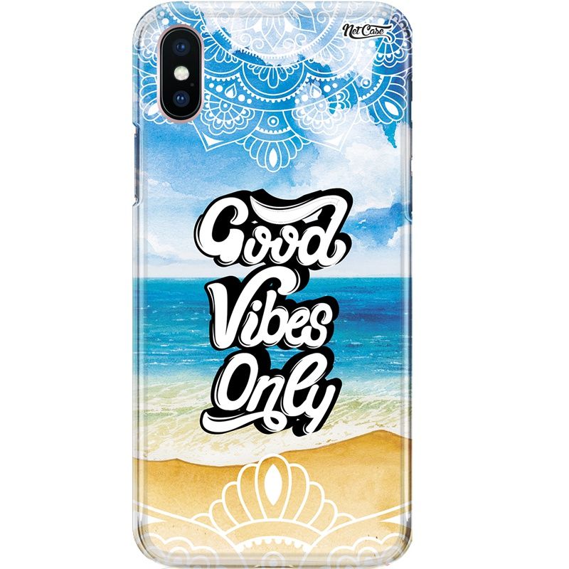 Capa Silicone NetCase Chapada Mandala Praia: Good Vibes Only