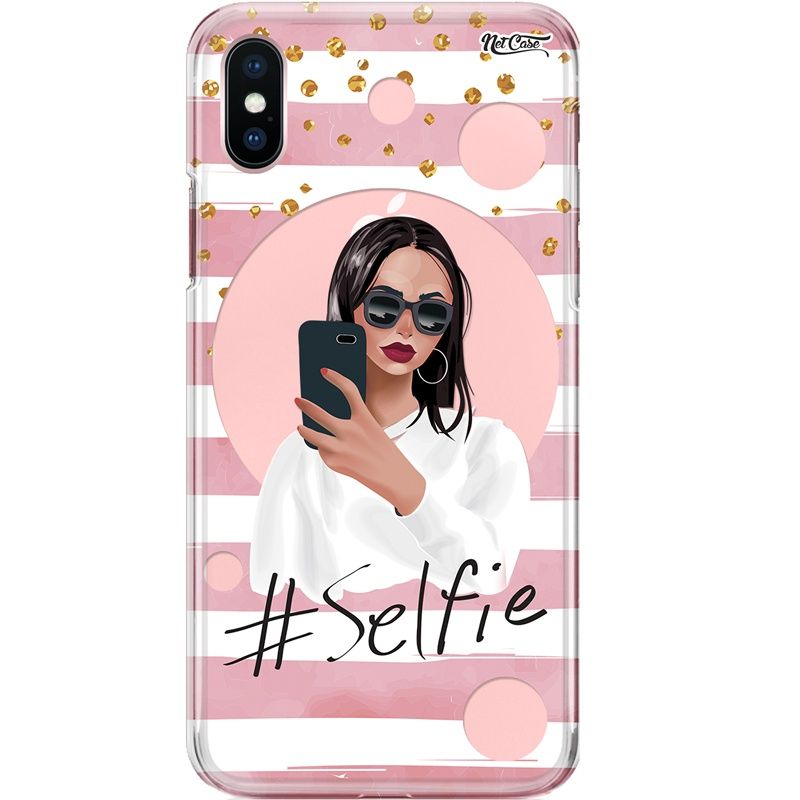 Capa Silicone NetCase Transparente #Selfie