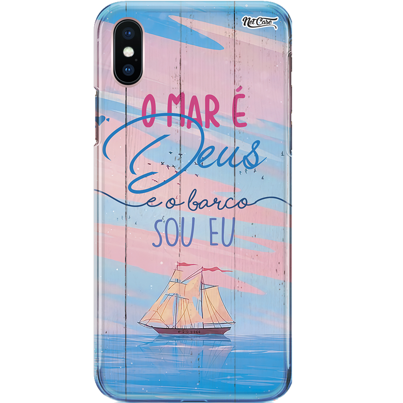 Capa Silicone NetCase Chapada Madeira O Mar É Deus...