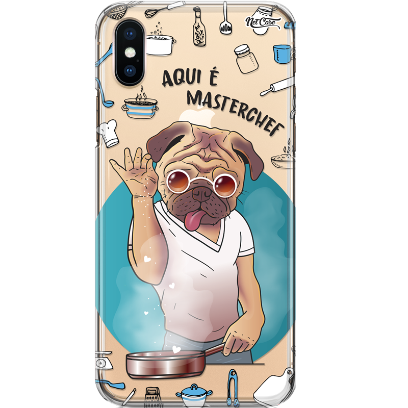 Capa Silicone NetCase Transparente Aqui É Masterchef