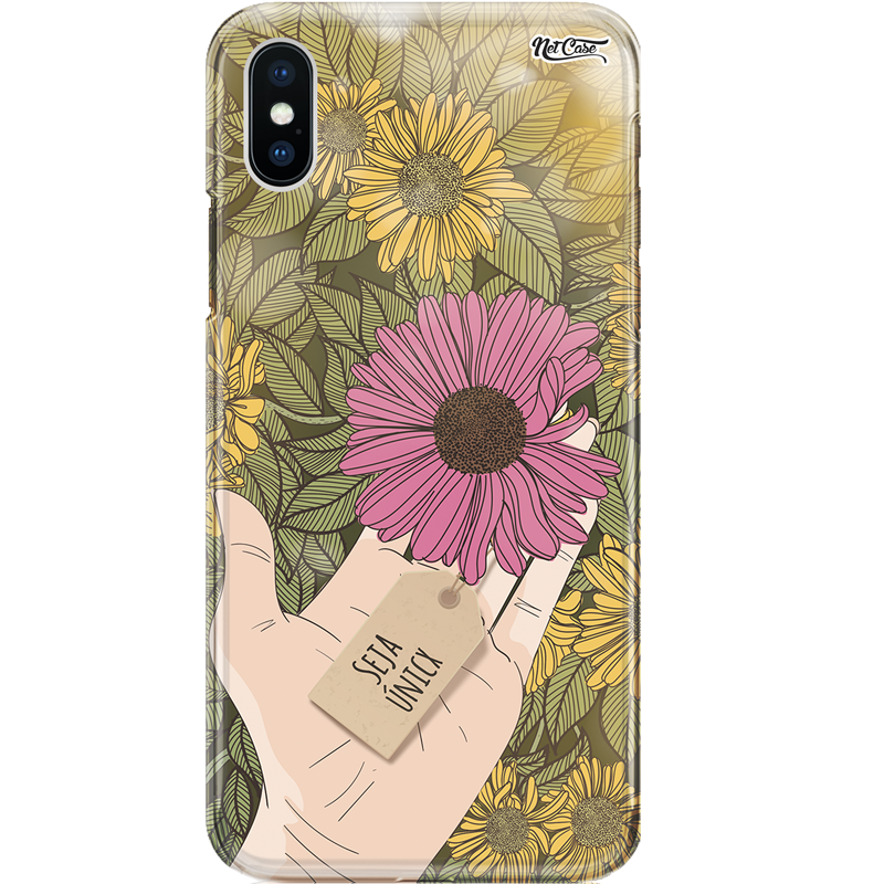 Capa Silicone NetCase Chapada Floral Girassóis: Seja Únicx