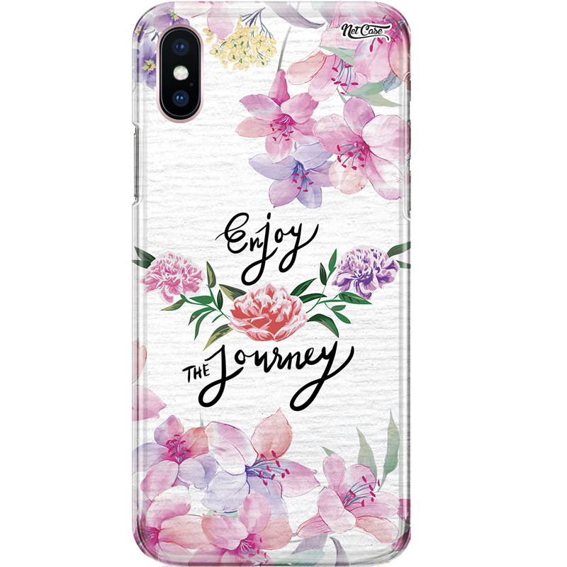 Capa Silicone NetCase Chapada Floral Enjoy the Jouney