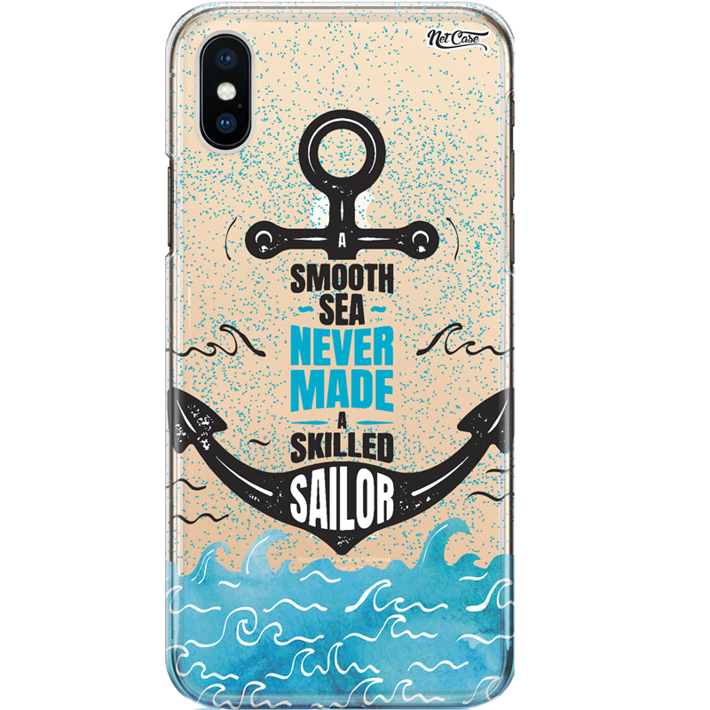 Capa Silicone NetCase Transparente A Smooth Sea Never Made a Skilled Sailor