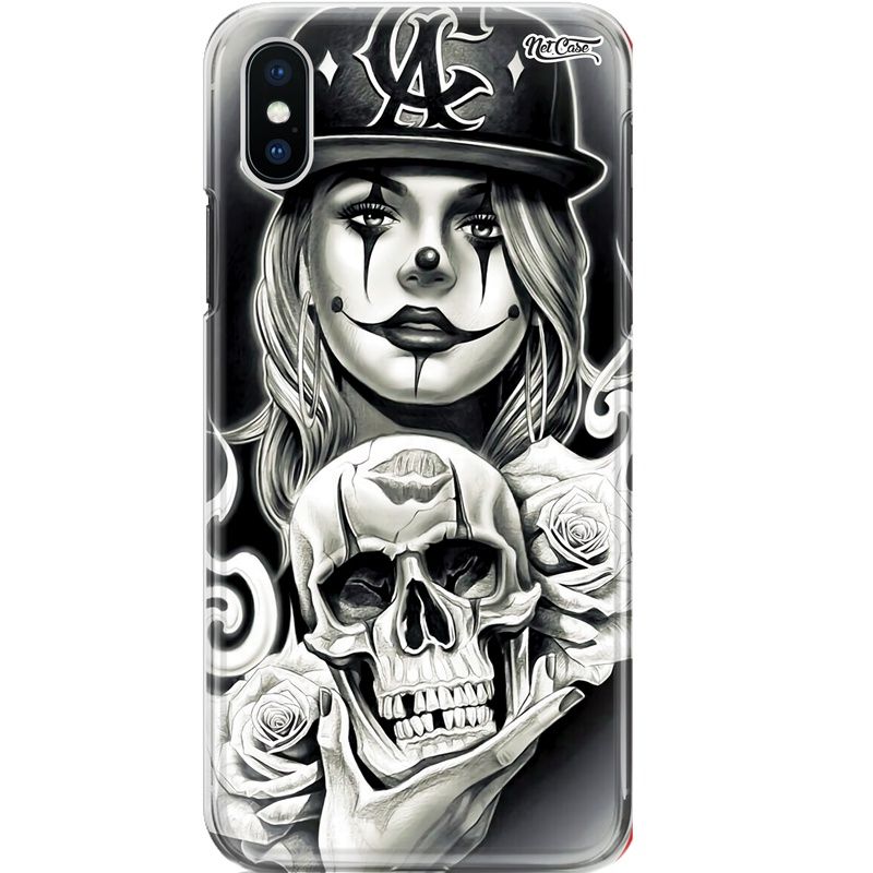 Capa Silicone NetCase Chapada Joker Woman and Skull