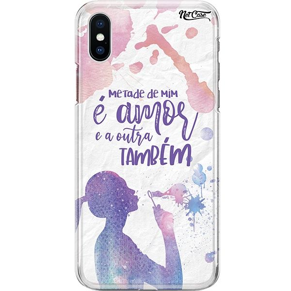 Capa Silicone NetCase Chapada Metade de Mim É Amor...