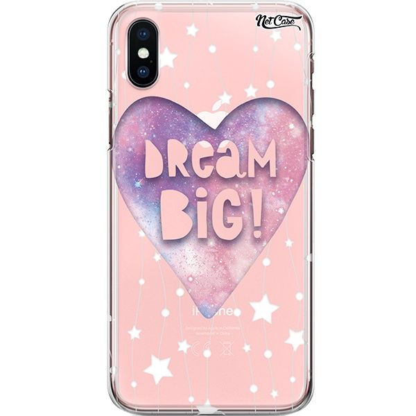 Capa Silicone NetCase Transparente Dream Big!