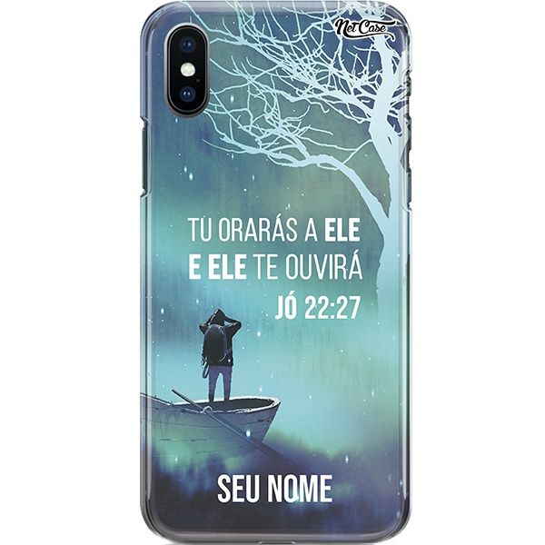 Capa Silicone NetCase Chapada Nome Tu Orarás a Ele...