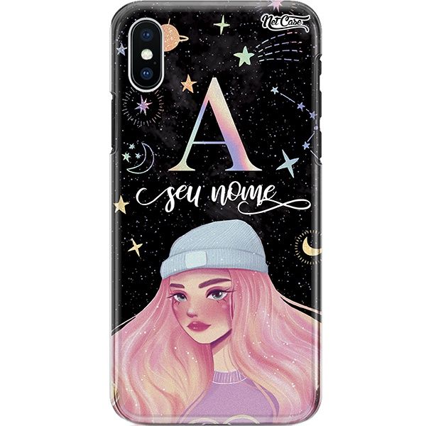 Capa Silicone NetCase Chapada Nome Universe Hair Girl