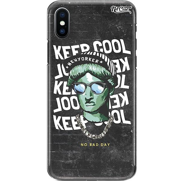 Capa Silicone NetCase Chapada New Yorker: Keep Cool No Bad Day