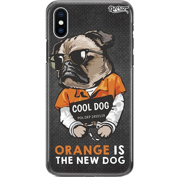 Capa Silicone NetCase Chapada Orange is the New Dog