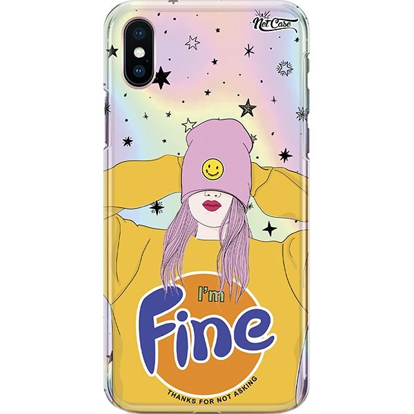 Capa Silicone NetCase Chapada I'am FINE, Tks For Not Asking