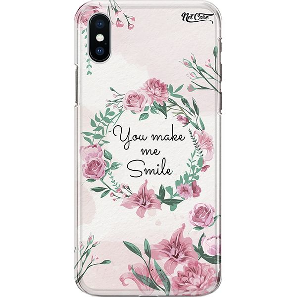 Capa Silicone NetCase Chapada Floral You Make Me Smile