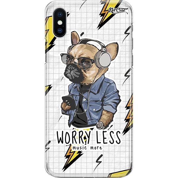 Capa Silicone NetCase Chapada Worry Less, Music More