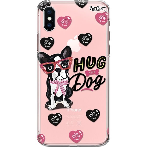 Capa Silicone NetCase Transparente Hug The Dog