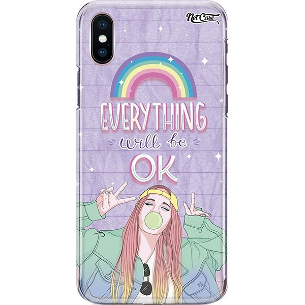 Capa Silicone NetCase Chapada Arco Íris: Everything Will Be Ok