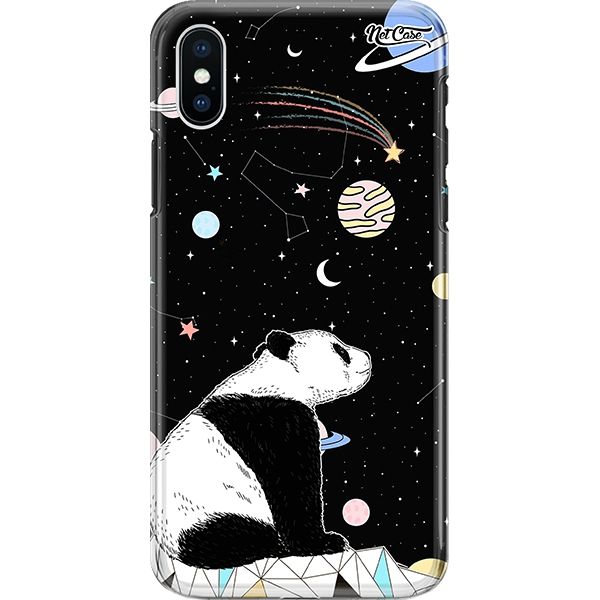 Capa Silicone NetCase Chapada Panda Looking Into Space