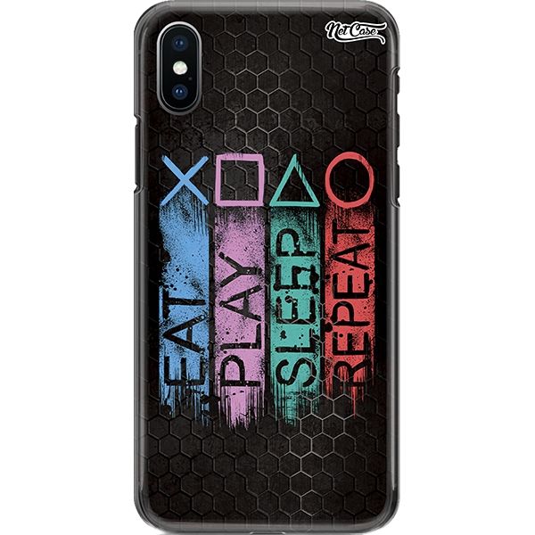 Capa Silicone NetCase Chapada Eat, Play, Sleep, Repeat