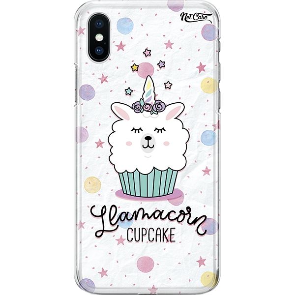 Capa Silicone NetCase Chapada Lhamacorn Cupcake