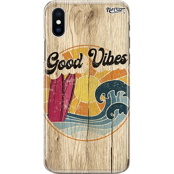 Capa Silicone NetCase Chapada Wood Good Vibes