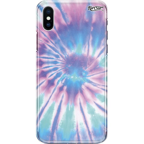 Capa Silicone NetCase Chapada Tie Dye Lilás e Azul